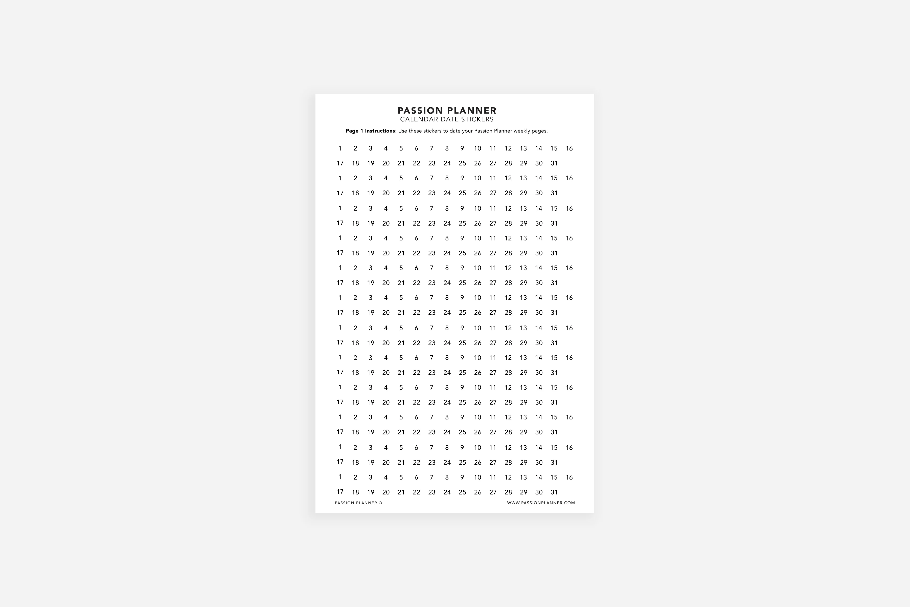 Calendar Date Stickers - Image 3