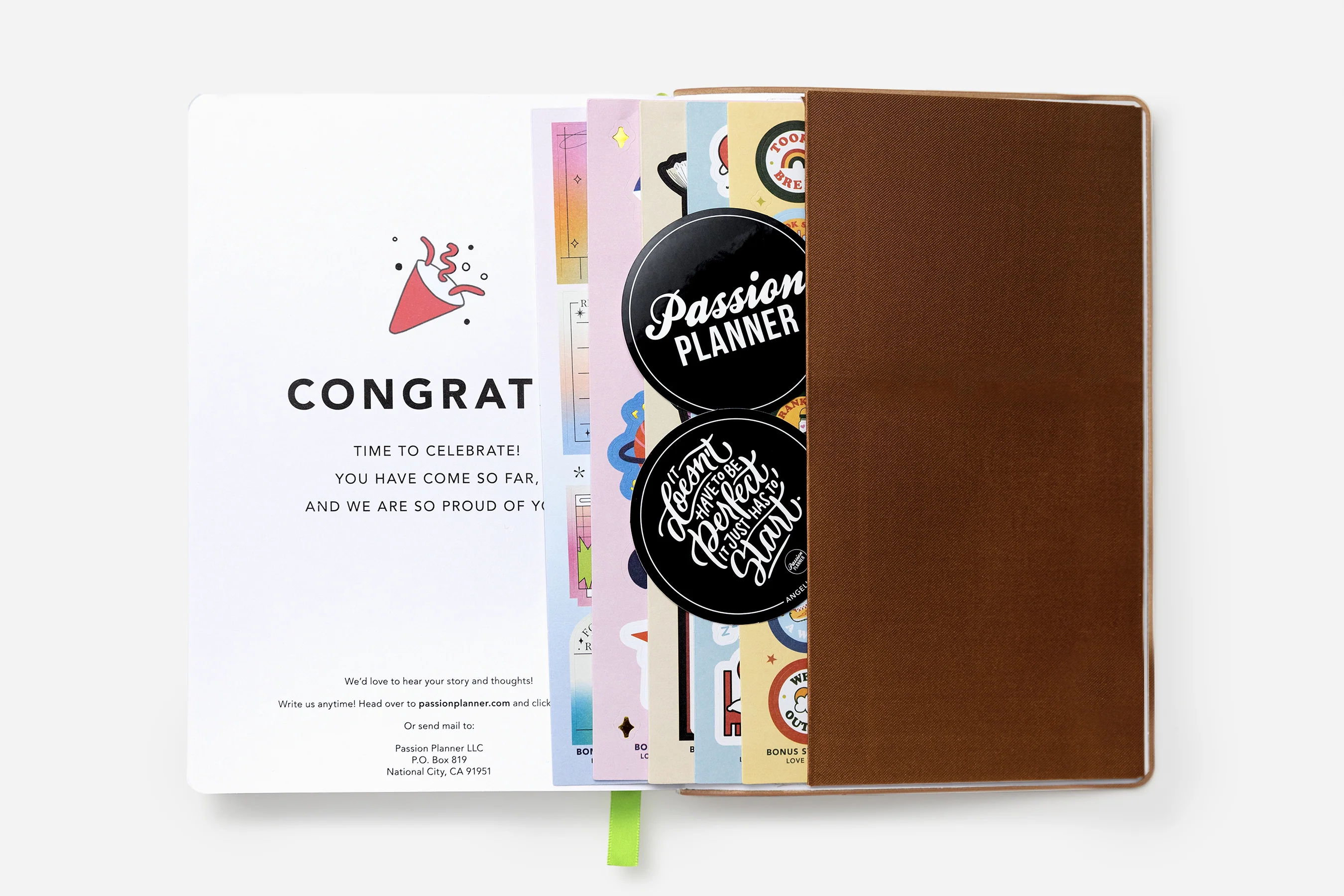 Daily Planner - Undated - Caramel Brown - Image 3