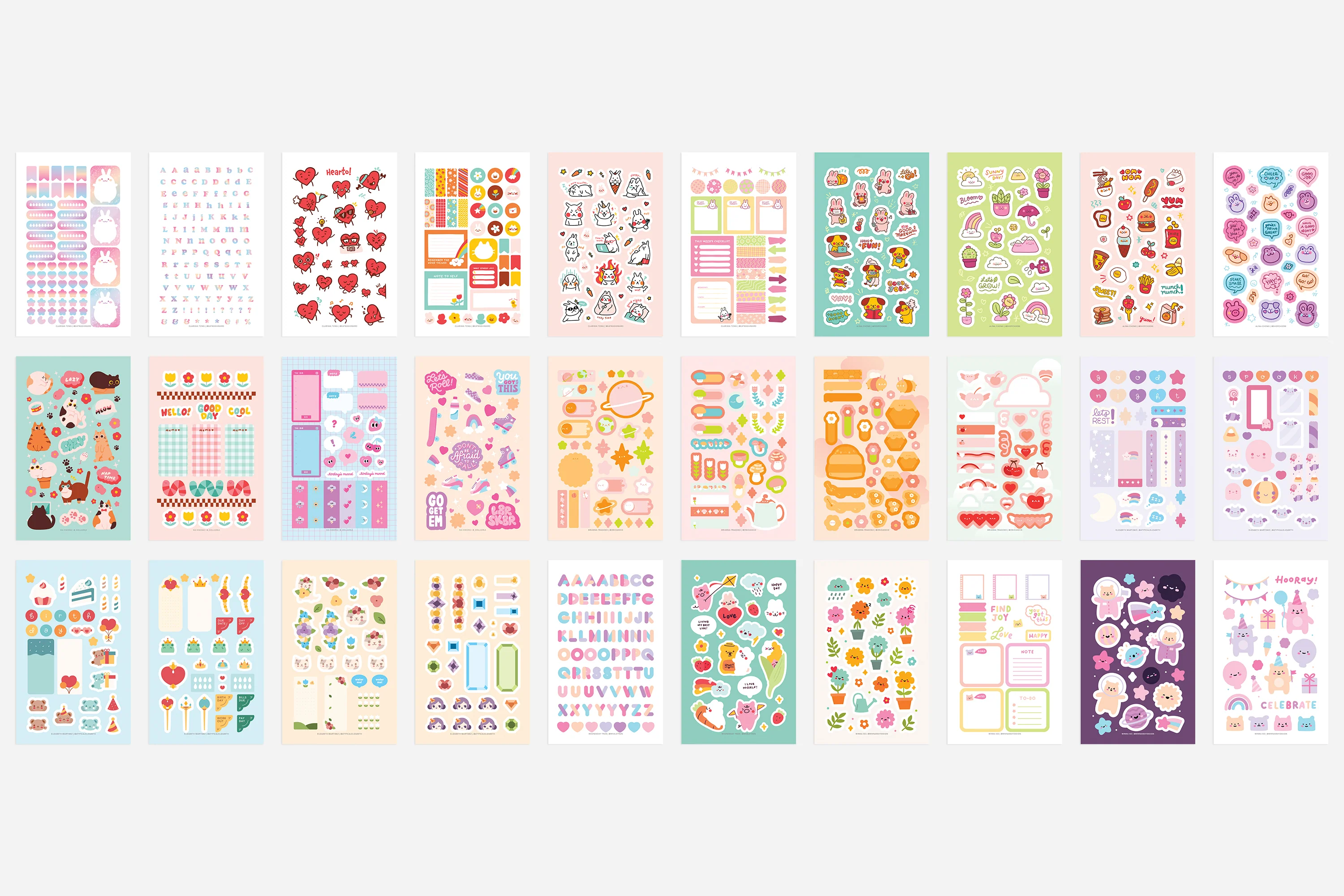 Digital Everything Cute Sticker Book - Image 3