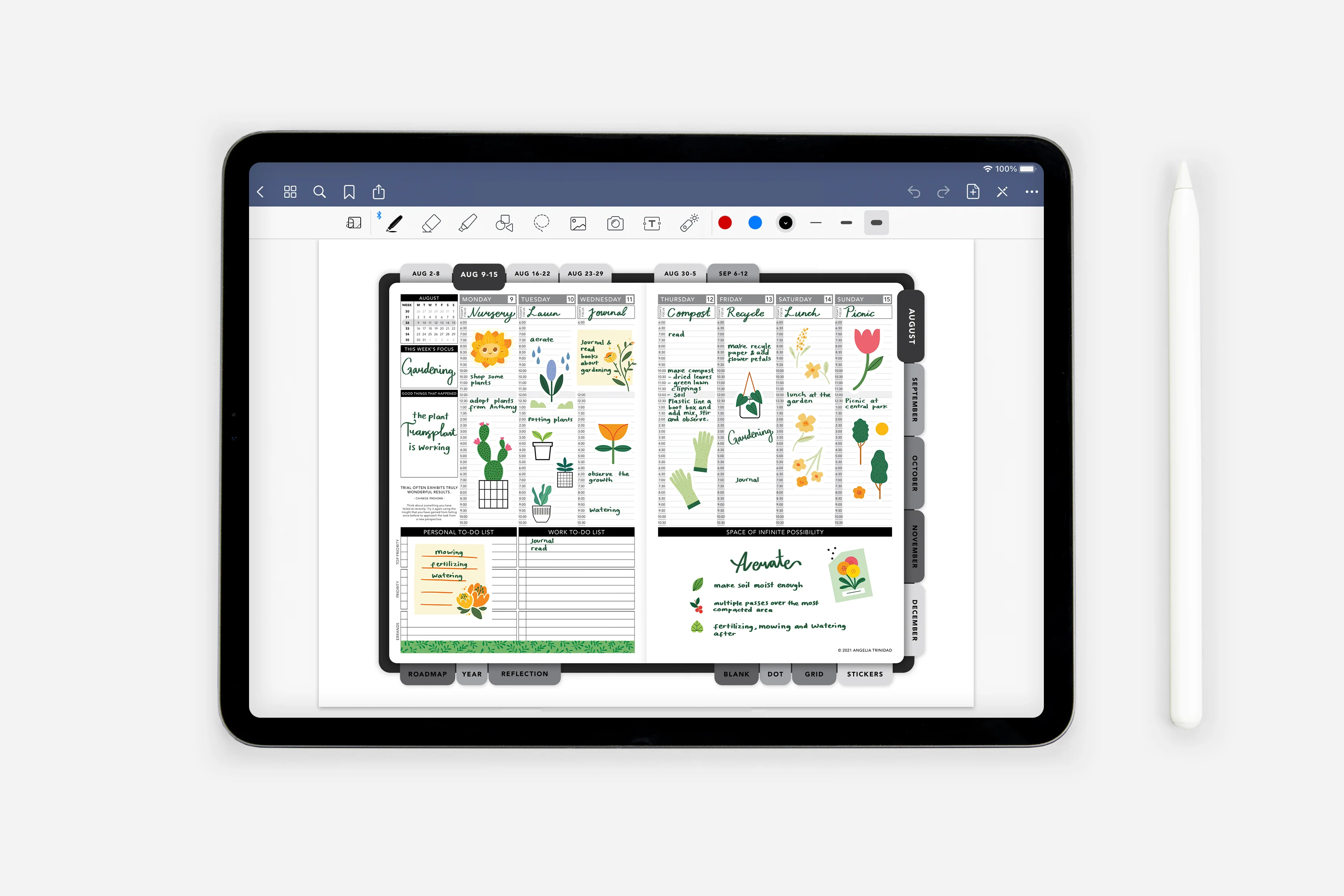 Digital Florals & Foliage Sticker Book - Image 4