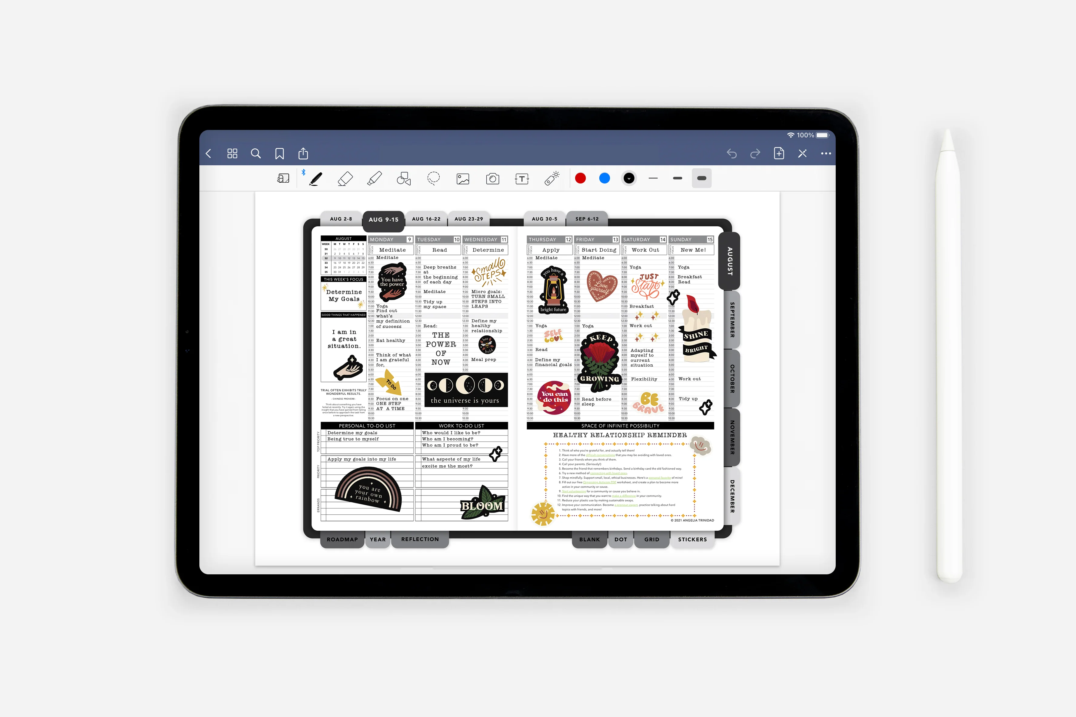 Digital New Year New Goals Sticker Book - Image 4