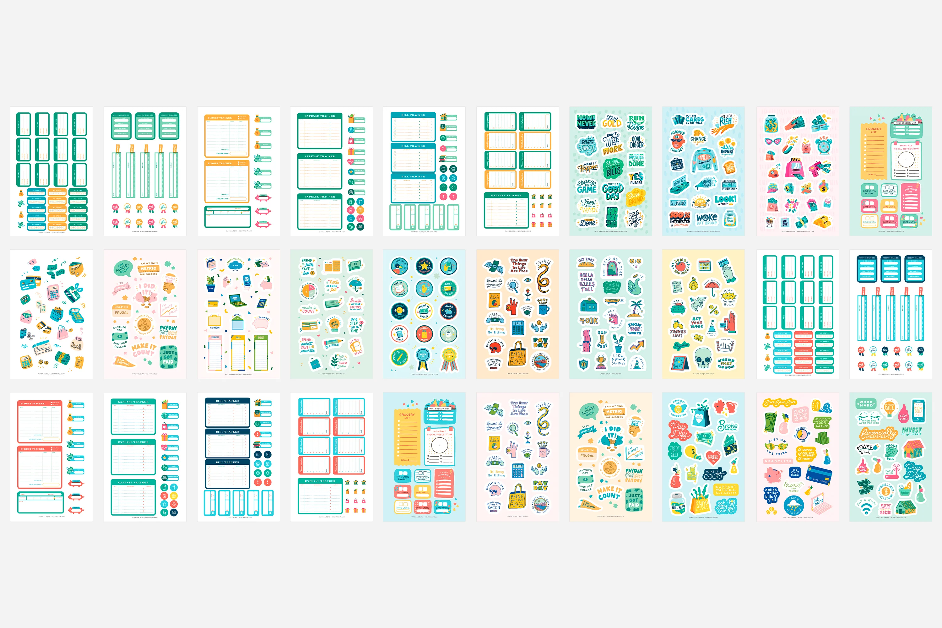 Digital Save It! Finance & Budgeting Sticker Book - Image 3