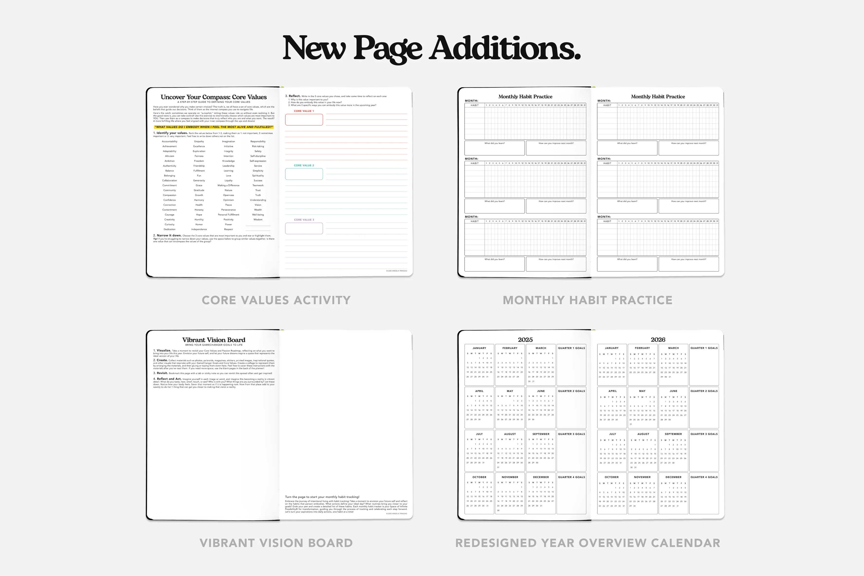 Weekly Undated Planner - Sakura Melody Rose Gold - Image 4